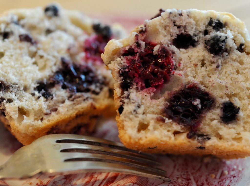 Recipe for: Miss Windsor's Blackberry & Elderberry Breakfast Muffins! 