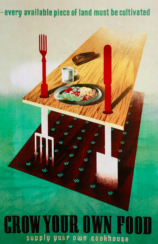 'Grow Your Own Food' - Second World War Poster by Abram Games