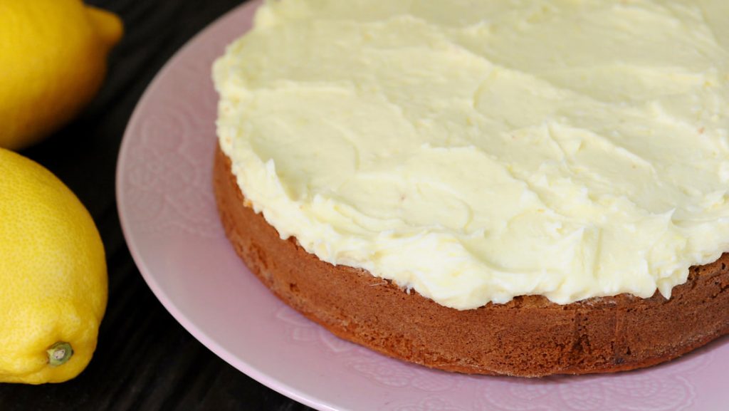 Miss Windsor's Seriously Scrumptious Lemon & Coconut Cake - slathered with Lemon Cream Filling!