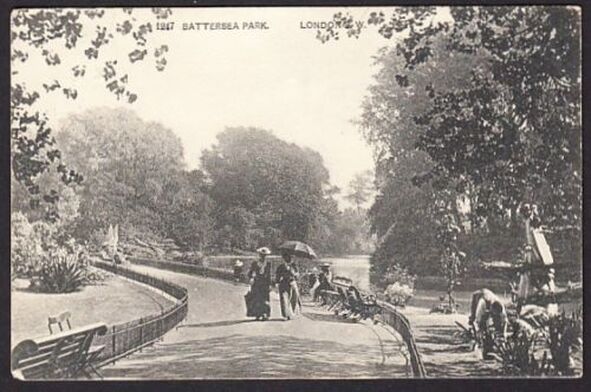An old postcard of Battersea Park - 1907!