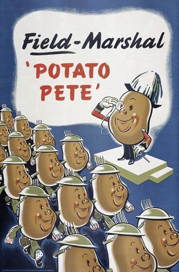 Potato Pete - a star of the Dig for Victory campaign! 