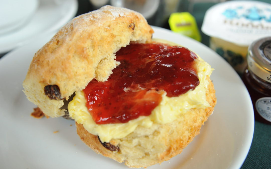 Miss Windsor's Delectables - Cream Tea at The Orchard Tea Garden, Grantchester, Cambridge -Rodda's clotted cream, Tiptree strawbery jam